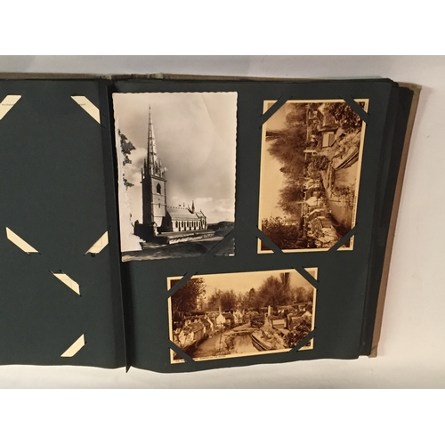 102 - Vintage Post card album along with vintage post cards