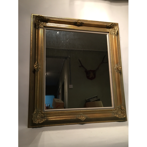 250 - Gilt frame mirror 94cm x 83cm