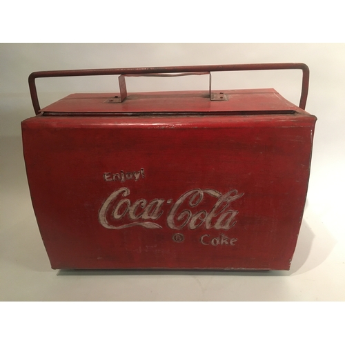 206 - Vintage Coca cola advertising cooler