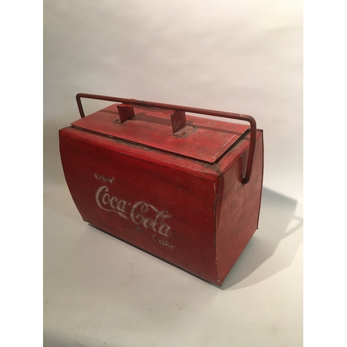 206 - Vintage Coca cola advertising cooler