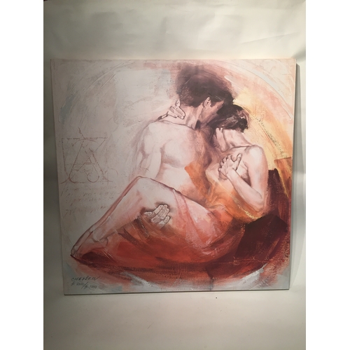 93 - Limited Edition Print On Canvas Signed Chekirov Entitled Tender Passion  With Certificate To Reverse... 