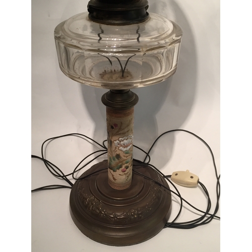 380 - Antique Converted Oil Lamp