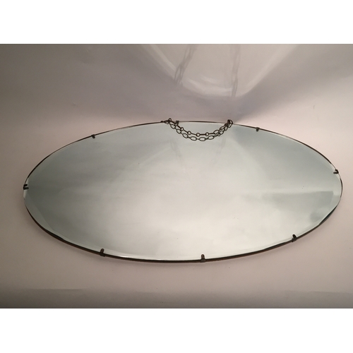 202 - Vintage Bevelled Edge Mirror 66x39 cms