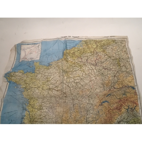 186 - WW2 Silk Military Escape  Map