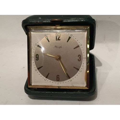 234 - Three vintage travel clocks