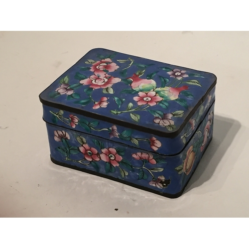 237 - Metal Enamel Decorated Box