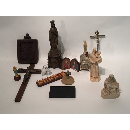 241 - Various religious items to include  corpus Christi etc