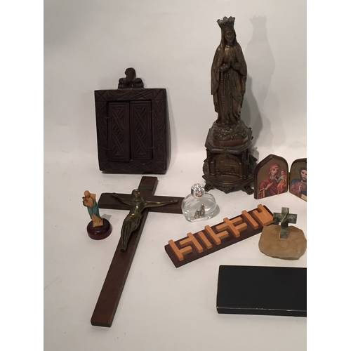 241 - Various religious items to include  corpus Christi etc