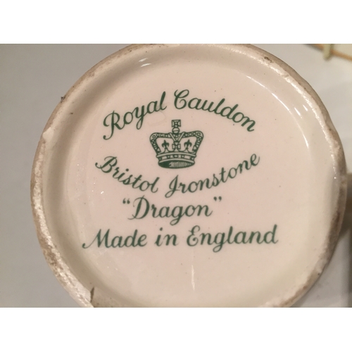 407 - Royal cauldon  Bristol Ironstone Cups Saucers Plates Etc