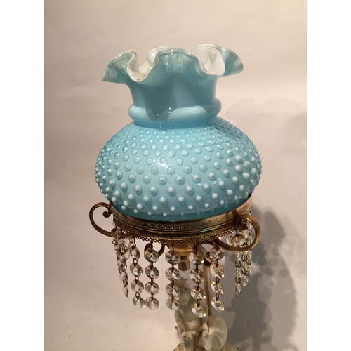 251 - Vintage decorative Cherub  lamp 47cm