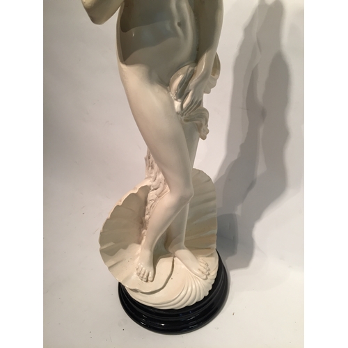 252 - Antique Style Resin  statue Of A Semi Clad Lady 63cm High