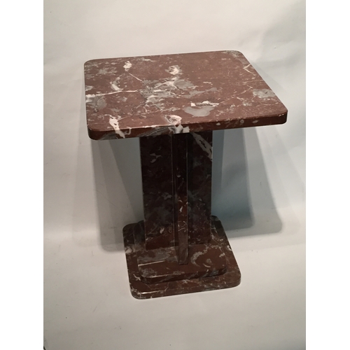 245 - Marble pedestal Stand 35cm x 35cm x 44cm