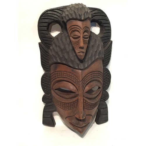 413 - Tribal mask 22cm x 32cm