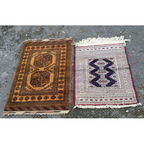 67 - 2 x carpets one measuring 120cm x 79cm the other at 111cm x 72cm