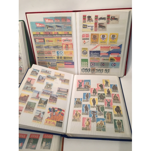 362 - Large Quantity of vintage collectable matchbox covers in various folders