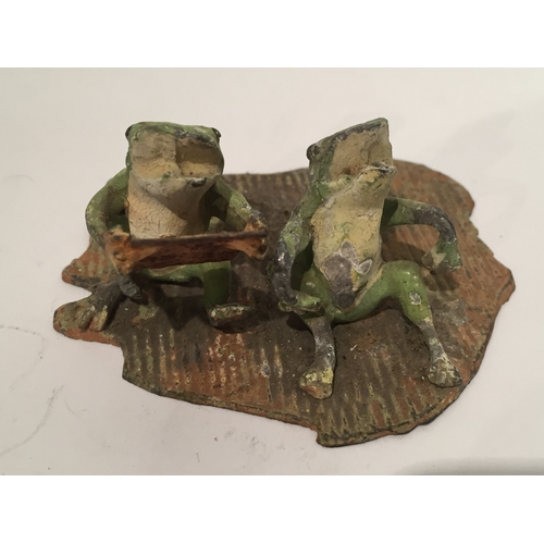 110 - Austrian Cold Painted Bronze Figures Of Frogs