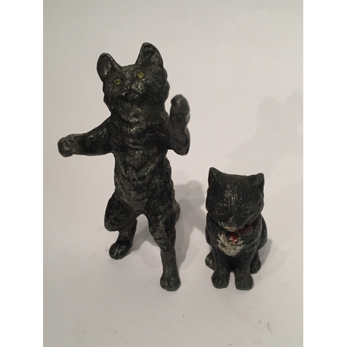 111 - Two Cold Painted Cat Figures In The Manner Of Bergman