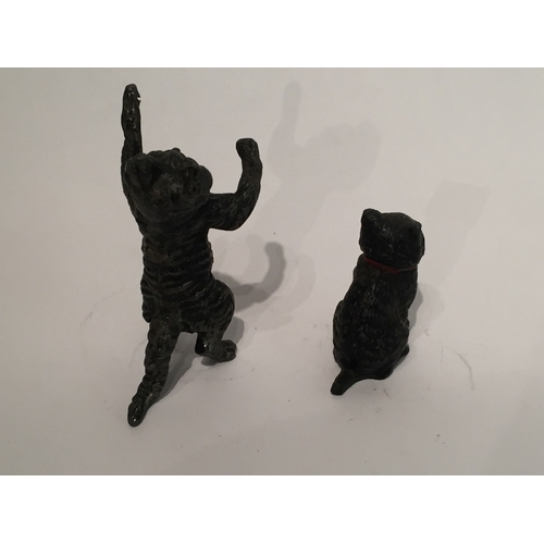 111 - Two Cold Painted Cat Figures In The Manner Of Bergman