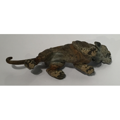 106 - AN AUSTRIAN COLD-PAINTED BRONZE MODEL OF A TIGER 
CIRCA 1900, IN THE MANNER OF BERGMAN OF VIENNA