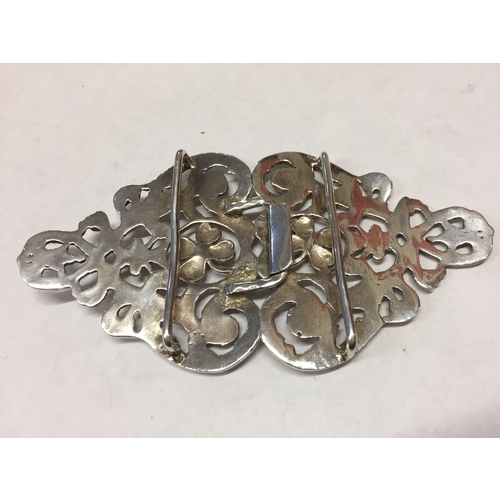 123 - Silver Nurses buckle