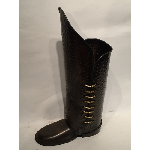 168 - Novelty Brass Umbrella Or Stick Stand In The Form Of A Boot