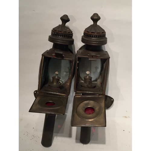 133 - Pair Of Limehouse Lamp Company Carrage Lamps