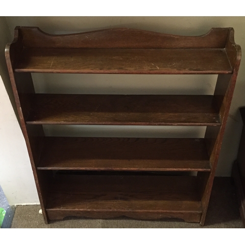 60 - Mahogany bookcase 93cm x 76cm x 13cm