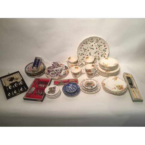 474 - Various items to include plates Cups And Saucers  , cutlery etc