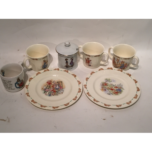 482 - Bunnykins plates and cups