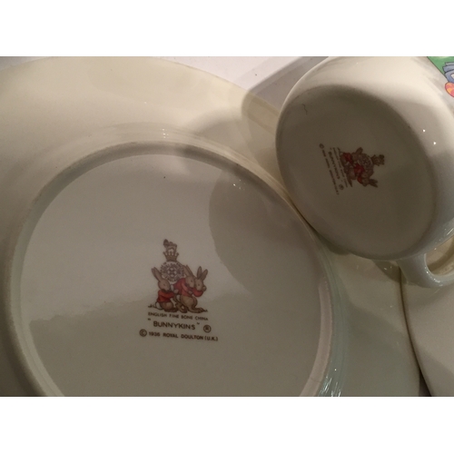 482 - Bunnykins plates and cups