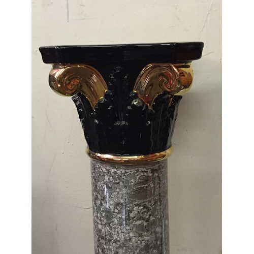 9 - Ceramic Painted Column  82.5cm high