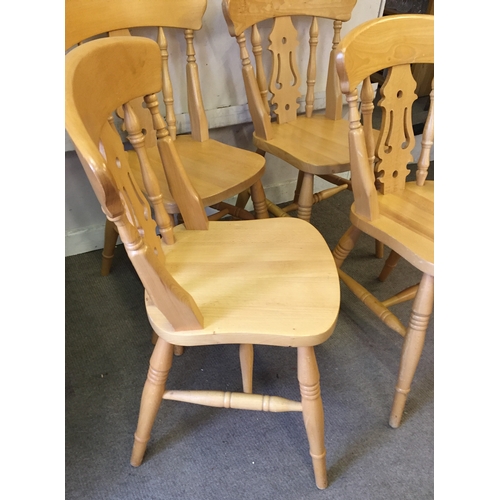 23 - 4 hardwood chairs