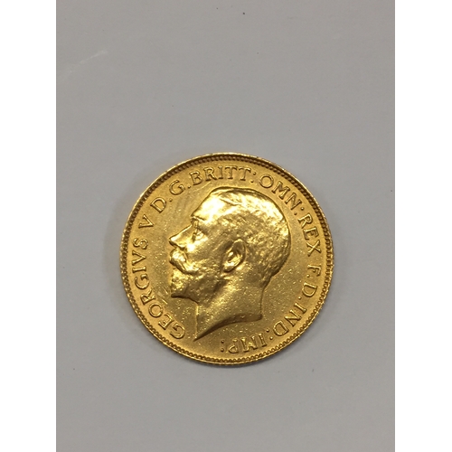 123 - 1914 gold half sovereign