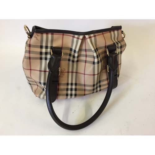 113 - Collectable Designer Burberry handbag In Almost Unused Condition