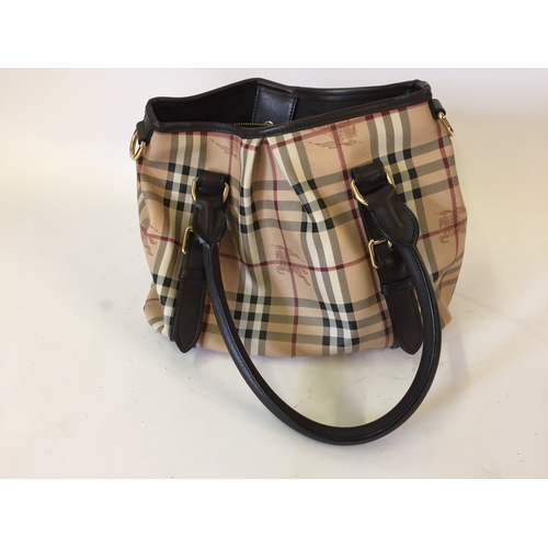 113 - Collectable Designer Burberry handbag In Almost Unused Condition