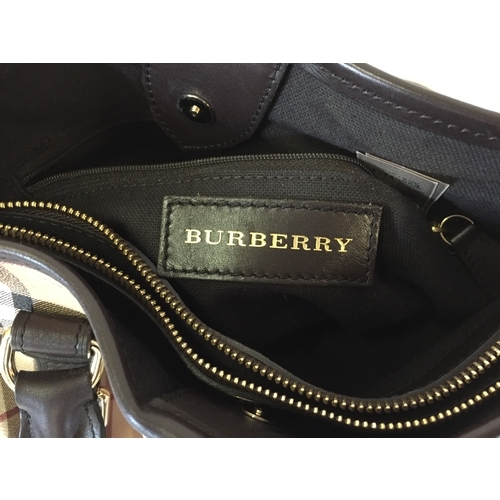 113 - Collectable Designer Burberry handbag In Almost Unused Condition