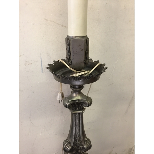 43 - French Metal Standard Lamp 158cm high