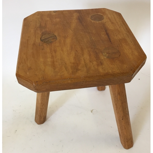 46 - Antique style milking stool 30cm high