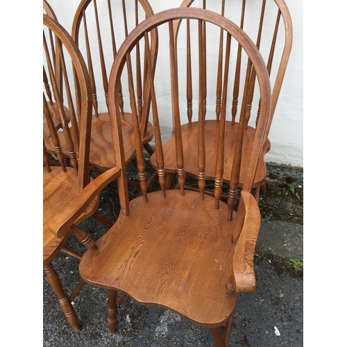 51 - 6 Hooped Back Chairs