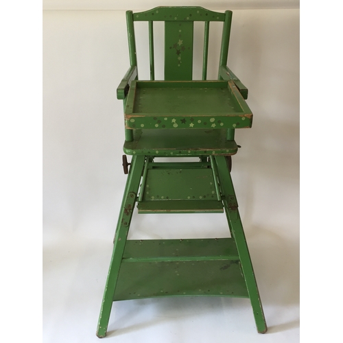 58 - Similar to previous lot metamorphic childs chair