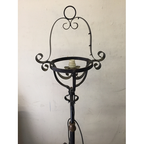 61 - Metal lamp stand 154cm tall