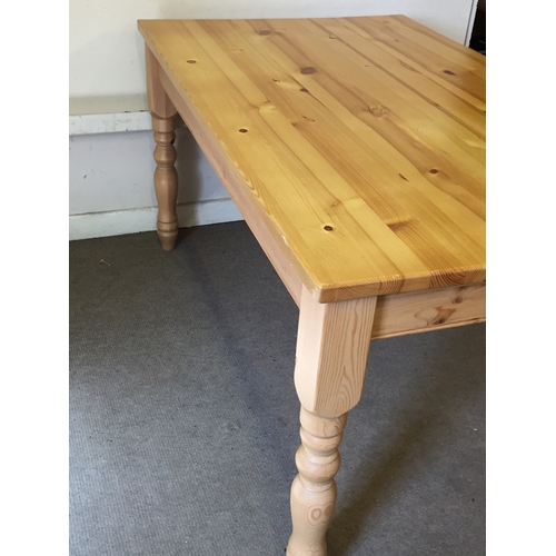 13 - Pine farmhouse table 152cm x 91cm x 78cm