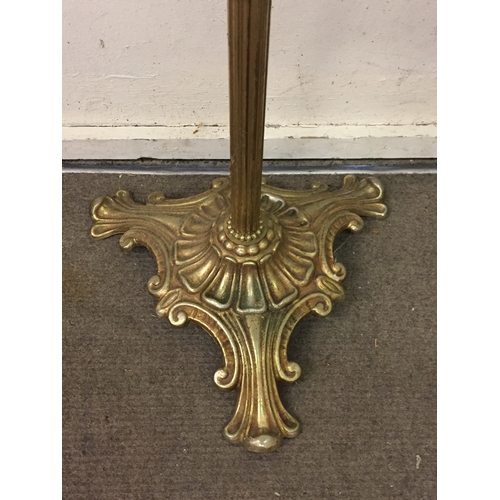 6 - Gilt Metal Coat And Hat Stand 170cm tall