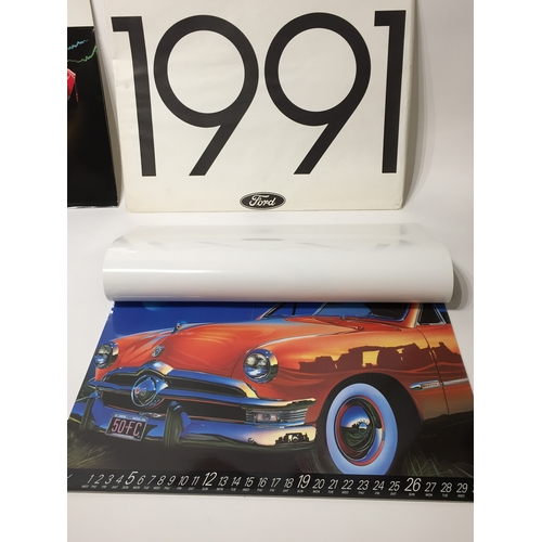 155 - 3 Original  Ford 80,s / 90,s calendars