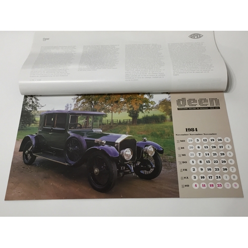 158 - 1 ford calander along with collection of vintage car prints