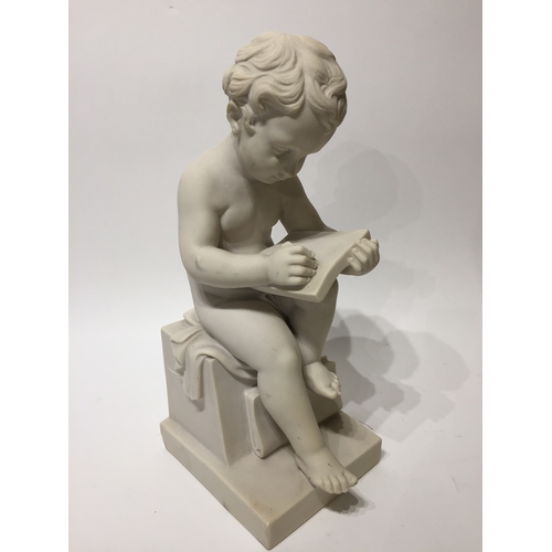 148 - Neoclassical Cherub 42cm tall