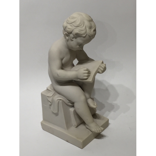 148 - Neoclassical Cherub 42cm tall