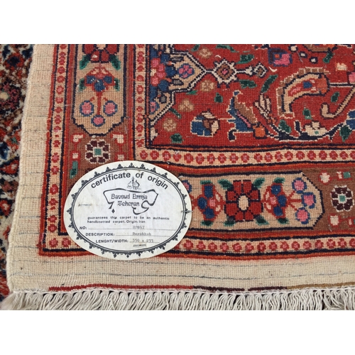 95 - Hand knotted Iranian Dorokhsh Rug 234cm x 358cm