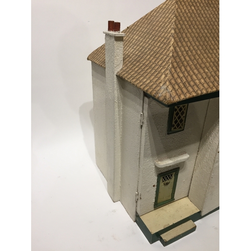 175 - Dolls house with contents 37cm x 45cm x 55cm