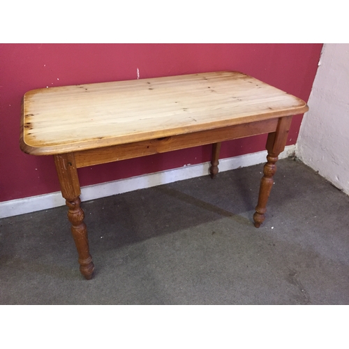 27 - Pine farmhouse table 122cm x 68cm x 74cm